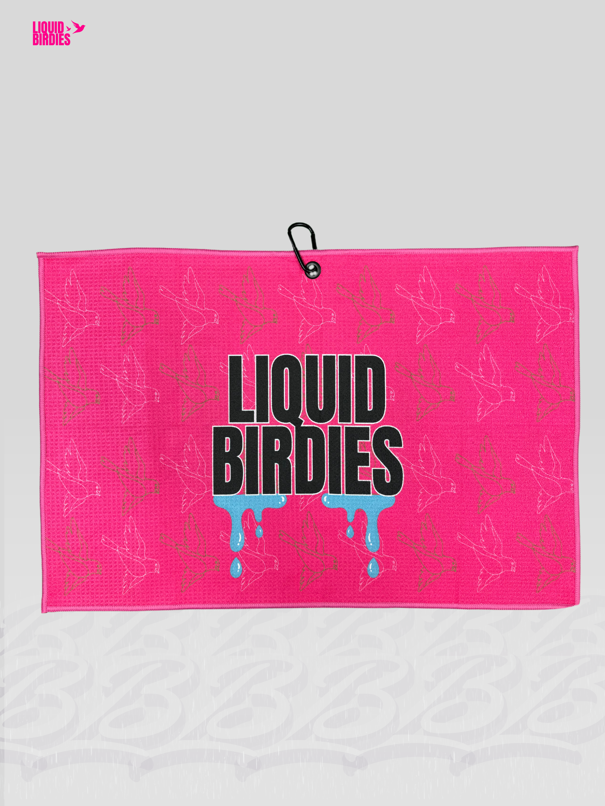 Pink Hyperweave golf towel product image
