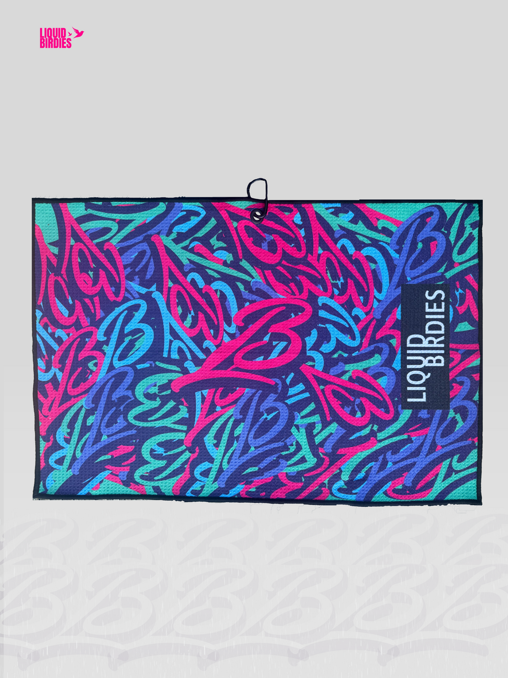 Liquid Pattern Hyperweave golf towel detail