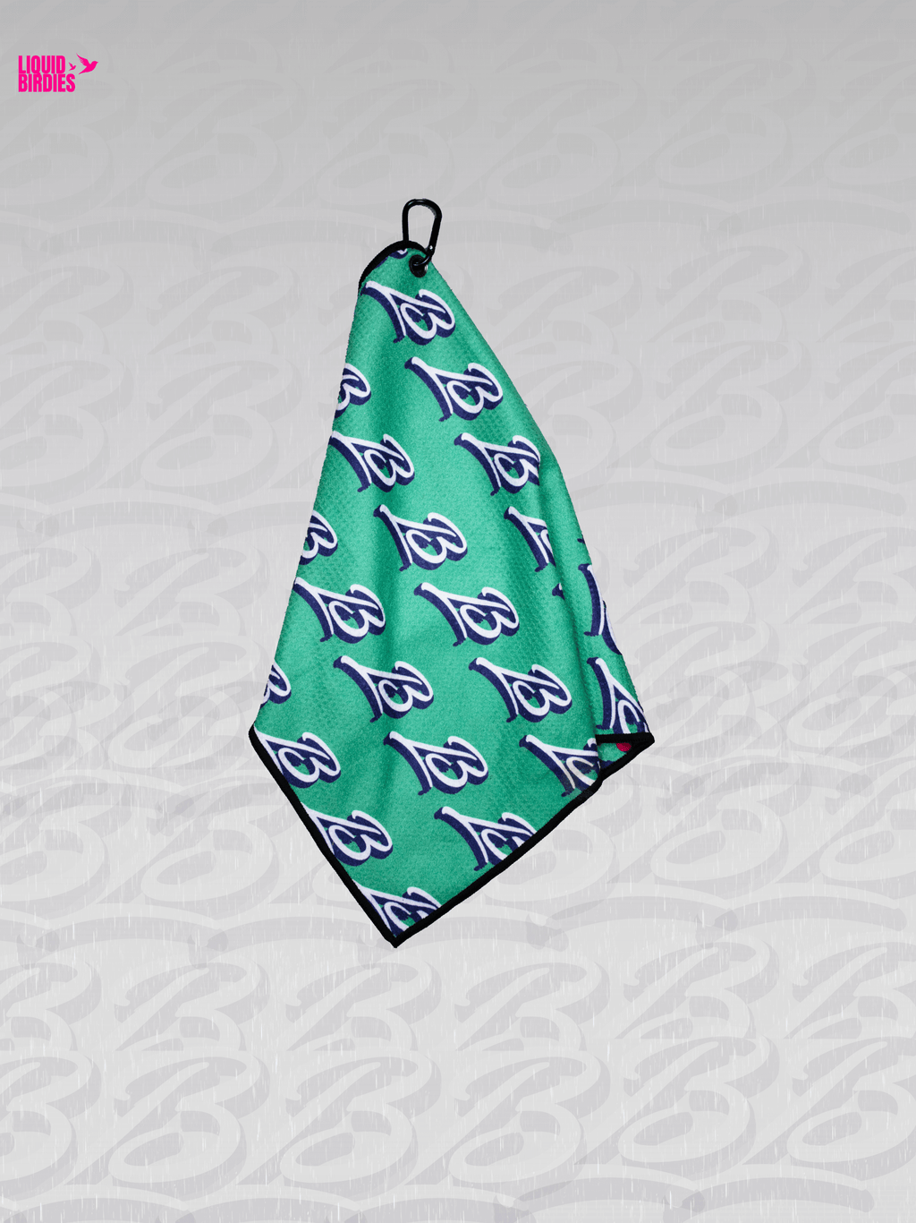 Green Hyperweave golf towel product view