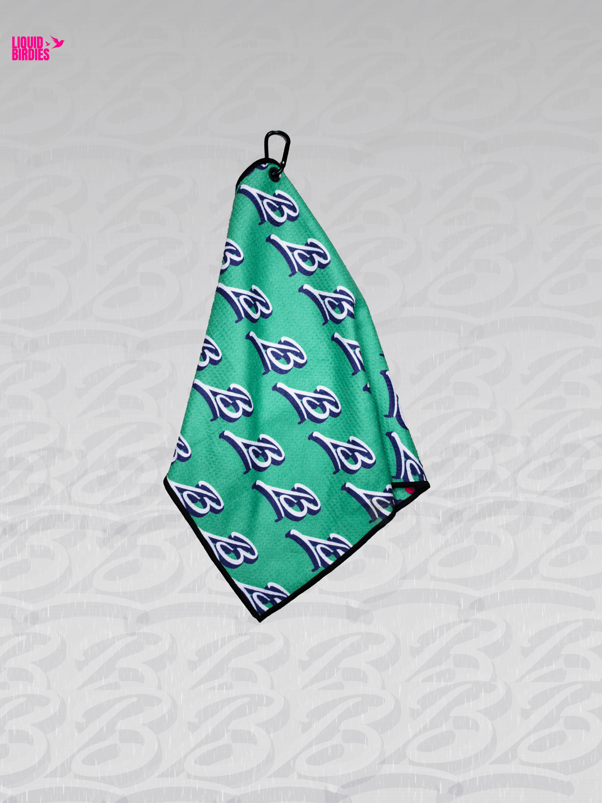 Green Hyperweave golf towel product view