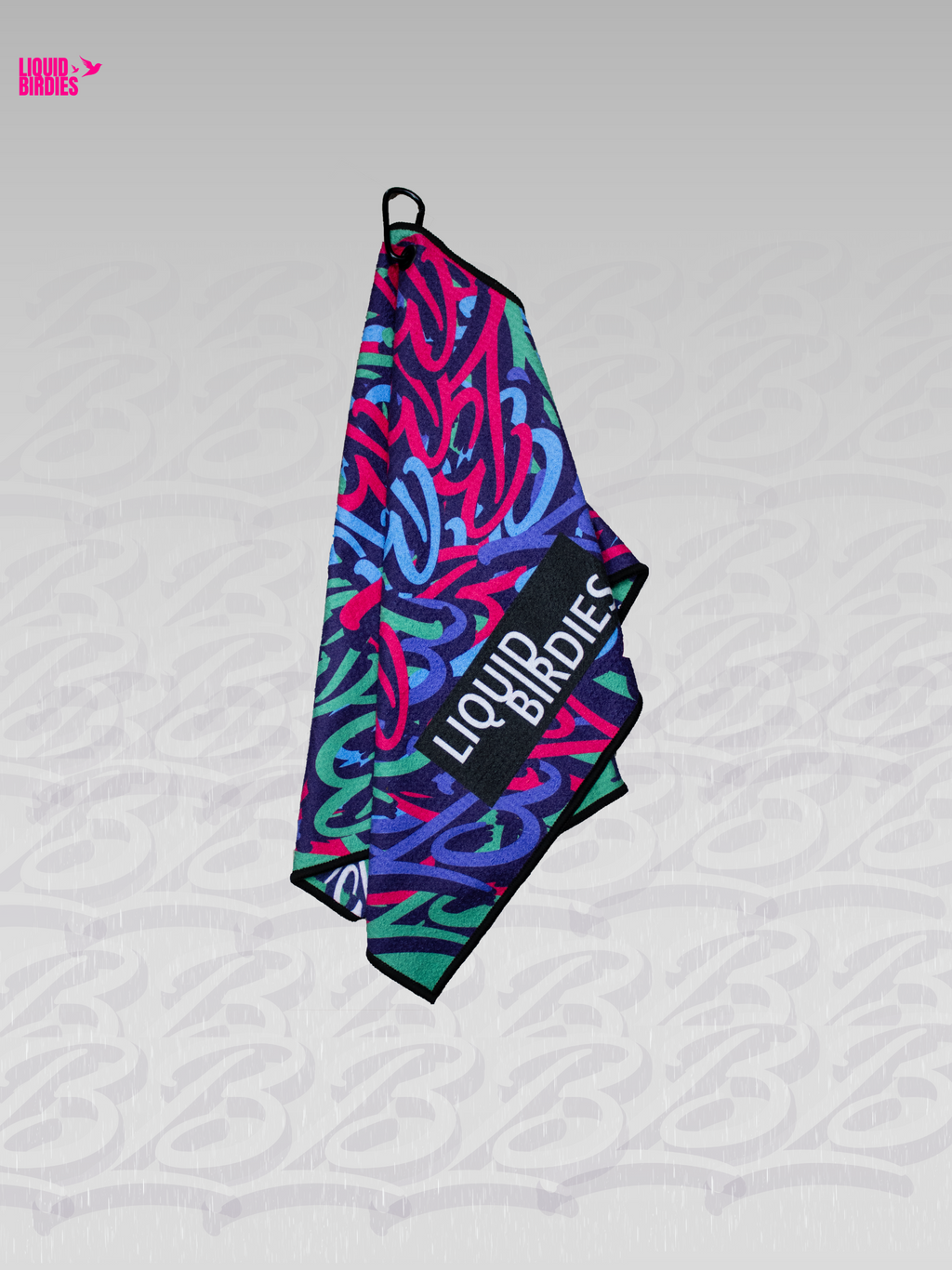 Liquid Pattern Hyperweave golf towel fabric detail