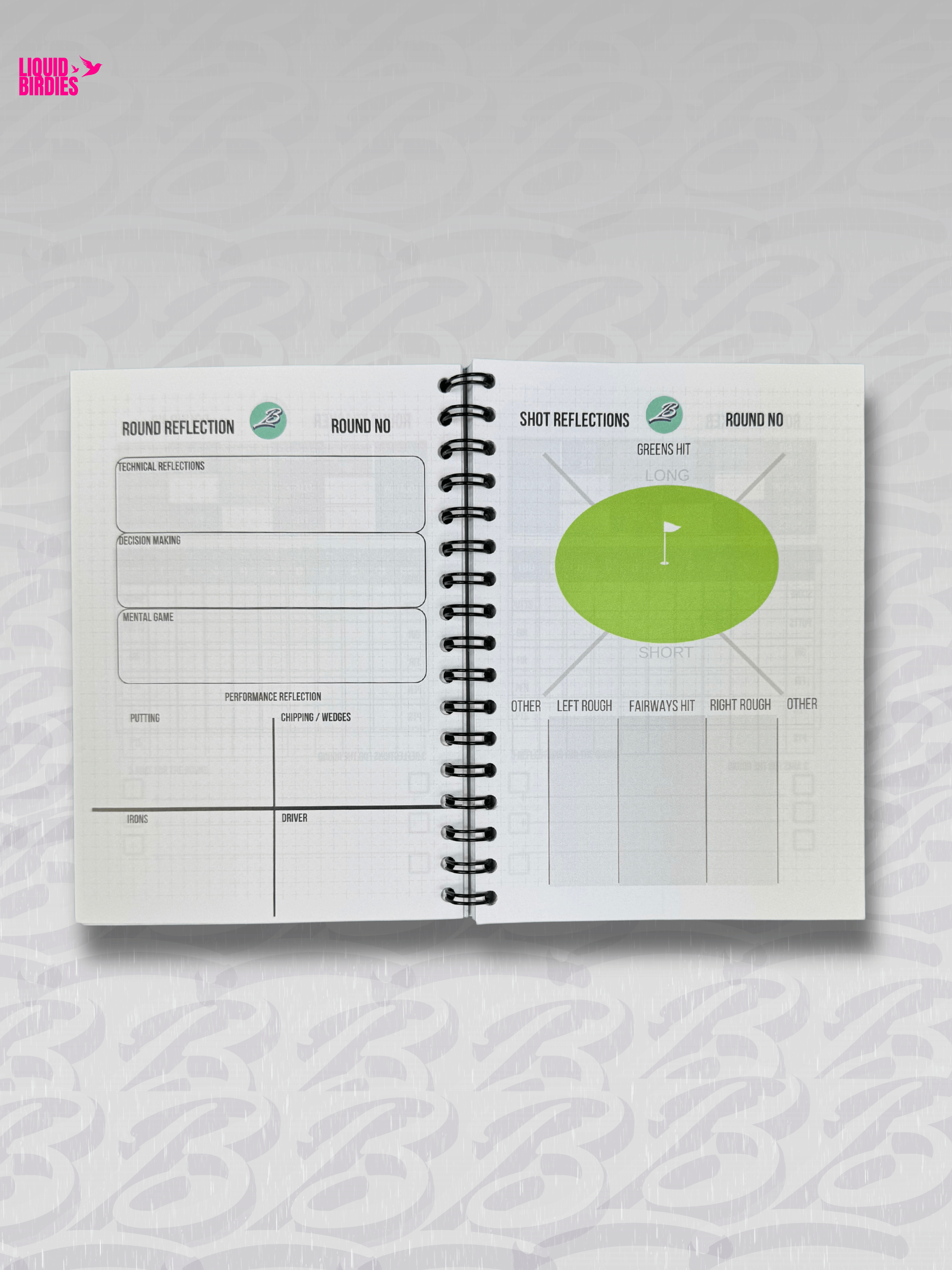 Grey Golf Performance Journal product detail