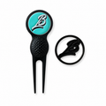 Golf Divot Tool and Marker on a clean white background