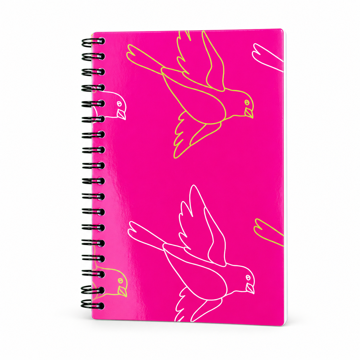 Pink Golf Performance Journal on a clean white background