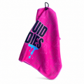 Pink Hyperweave Golf Towel on a clean white background